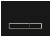 Przycisk spłukujący szklany czarny IPPO