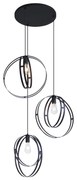 Lampa Wisząca Design Czarna Okrągła 3-Światła - InduDesignerski Oswietlenie wewnetrzne