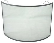 Parawan kominkowy 66 x 66 cm, stal, czarny