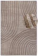Dywan nowoczesny 3D Elle Collection Gallery Geometria beżowy 80 cm x 120 cm