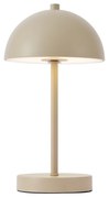 Zewnetrzna Zewnętrzna lampa stołowa beżowa z LED, 3-stopniowy ściemniacz, IP44, ładowalna - Keira Nowoczesny Oswietlenie zewnetrzne