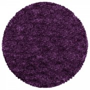 Dywan shaggy Fluffy Super Soft fioletowy 80 cm x 80 cm  koło