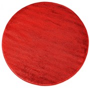 Czerwony okrągły elegancki dywan A6-C92