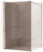 Kabina prysznicowa Walk-In Rea Flexi Brown / Brush Copper 120