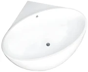 Wanna narożna - 197 L - 127 x 127 x 58 cm - Biała - Akryl - GOURAMI