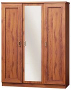 Szafa trzydrzwiowa z lustrem dąb stuletni L4-E12