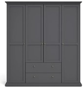 Szara szafa 181x201 cm Paris – Tvilum