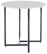 Okrągły stół jadalniany ALTO II 80 cm, dekor biały marmur