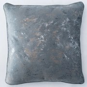 Poszewka na poduszkę 40x40 welurowa marmurek ozdobna ciemnoszara