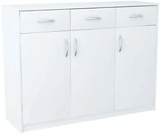 Biała komoda w macie z szufladami M8-W89