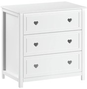 Biała komoda dziecięca 90x89x57 cm Amori – Vipack