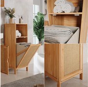 Szafka łazienkowa bambus 36x33x98 liora