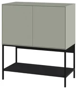 Zielono-czarna szafka 80x90x40 cm Amira – Marckeric
