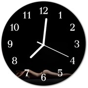 Zegar ścienny okrągły Kobieta