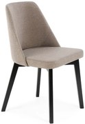 Beżowe krzesło na czarnych nogach K3-C53