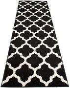 Czarny chodnik w marokańską koniczynę F1-Z19