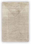 Dywan nowoczesny 3D Lily geometria beżowy 80 cm x 150 cm