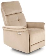 Beżowy rozkładany fotel wypoczynkowy W4-R76