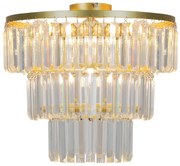 Zuma Line P17127-4-GD - Żyrandol natynkowy TIFANNY 4xE14/40W/230V złoty