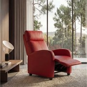 Fotel relaksacyjny Dallas,  czerwony