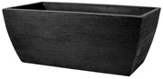 Donica ogrodowa prostokątna 80 x 40 x 34 cm antracyt PATIO