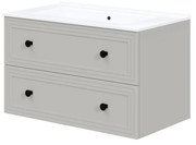 Szafka pod umywalkę 80cm TORETO kaszmirowa soft close szuflady glamour