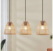 Eglo 43867 - Lampa wisząca AYESGARTH 3xE27/40W/230V na linkach