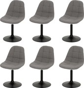 Krzesło do jadalni MCW-A60 (zestaw 6 sztuk),  szary