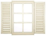 Lustro z drewnianą ramą ogrodowe 39x59 cm Window – Esschert Design