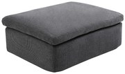 Pufa  z antracytowej tkaniny CORTOLINE