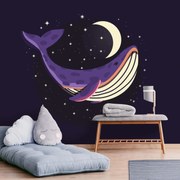 Fototapeta - Wieloryb, grafika (196x136 cm)