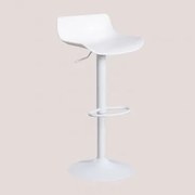 Zestaw 2 Regulowanych Wysokich Stołków Arjenn Biała - Sklum