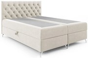 Kremowe nowoczesne lóżko kontynentalne 5 rozmiarów Z4-P84