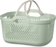 Jasnozielony plastikowy kosz na pranie 45 l – Addis