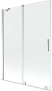 Mexen Velar parawan nawannowy 2-skrzydłowy rozsuwany 130 x 150 cm, transparent, chrom - 896-130-000-01-01
