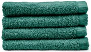 Zielone bawełniane ręczniki szybkoschnące zestaw 4 szt. 30x30 cm Quick Dry – Catherine Lansfield