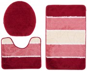 Komplet czerwonych chodników łazienkowych E2-P34