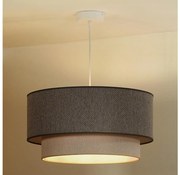 Duolla- Żyrandol na lince BOHO ECO RECYCLING 1xE27/15W/230V śr. 45 cm brązowy/kremowy