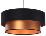 Lampa wisząca DOUBLE BLACK 40 miedziana/czarna BPS KONCEPT