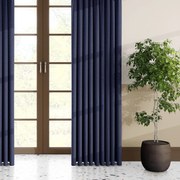 Zasłona zaciemniająca OTTO granatowa gładka - wys. 300 cm