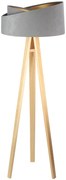 Lampa stojąca GEMSTONE szara/złota/sosna BPS KONCEPT