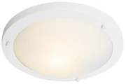 Zewnetrzna Nowoczesna lampa sufitowa biała 31 cm IP44 - Yuma Nowoczesny Oswietlenie zewnetrzne