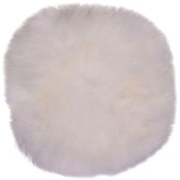Biała skóra owcza House Nordic Circle, ⌀ 35 cm