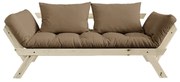 Sofa rozkładana z brązowym pokryciem Karup Design Bebop Natural/Mocca