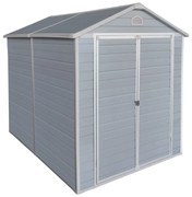 DOMEK NARZĘDZIOWY OGRODOWY 212x196x243 cm DUŻY SCHOWEK NA NARZĘDZIA Z PODŁOGĄ I OKNEM HESLER 8060