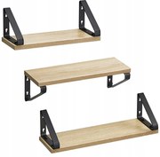 Półki ścienne TAYLOR SONOMA zestaw 3 sztuki