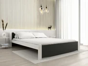 Łóżko IKAROS 160 x 200 cm, antracyt/biały Stelaż: Bez stelaża, Materac: Bez materaca