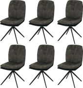 Krzesło do jadalni MCW-M68 (zestaw 6 sztuk), zielone