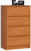 Komoda AKORD K60 Olcha 60 cm 4 szuflady kolor Olcha mat 60x40x99 cm