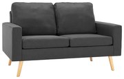 2-osobowa ciemnoszara sofa L0-D82